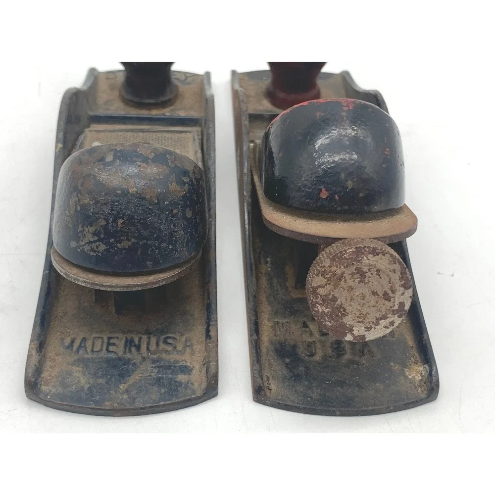 Vintage Block Plane Lot - Stanley No 220 & Complete Unmarked Hand Plane - Picture 4 of 8